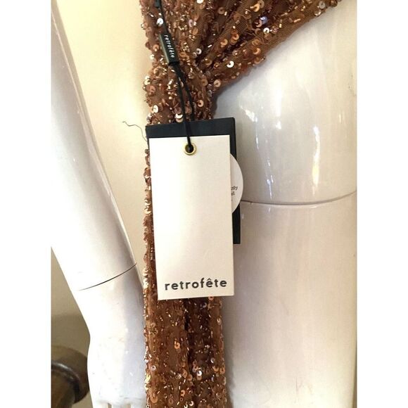 Retroféte Quinn sz L bead sequin one shoulder going out top evening Revolve NWT - Picture 12 of 12